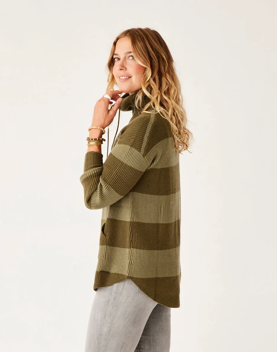 Rockvale Sweater: Lt. Fir Stripe