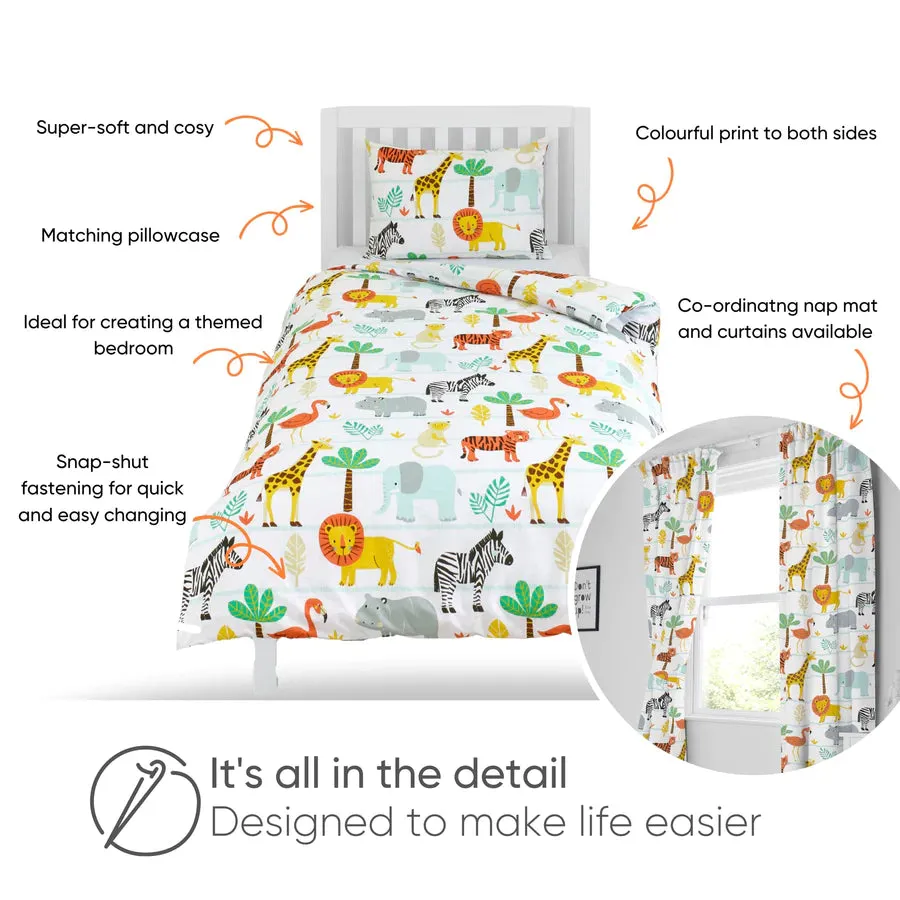 Safari Animals Duvet Set - Single Bed