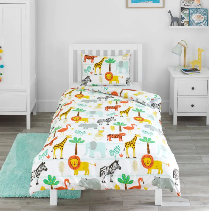 Safari Animals Duvet Set - Single Bed