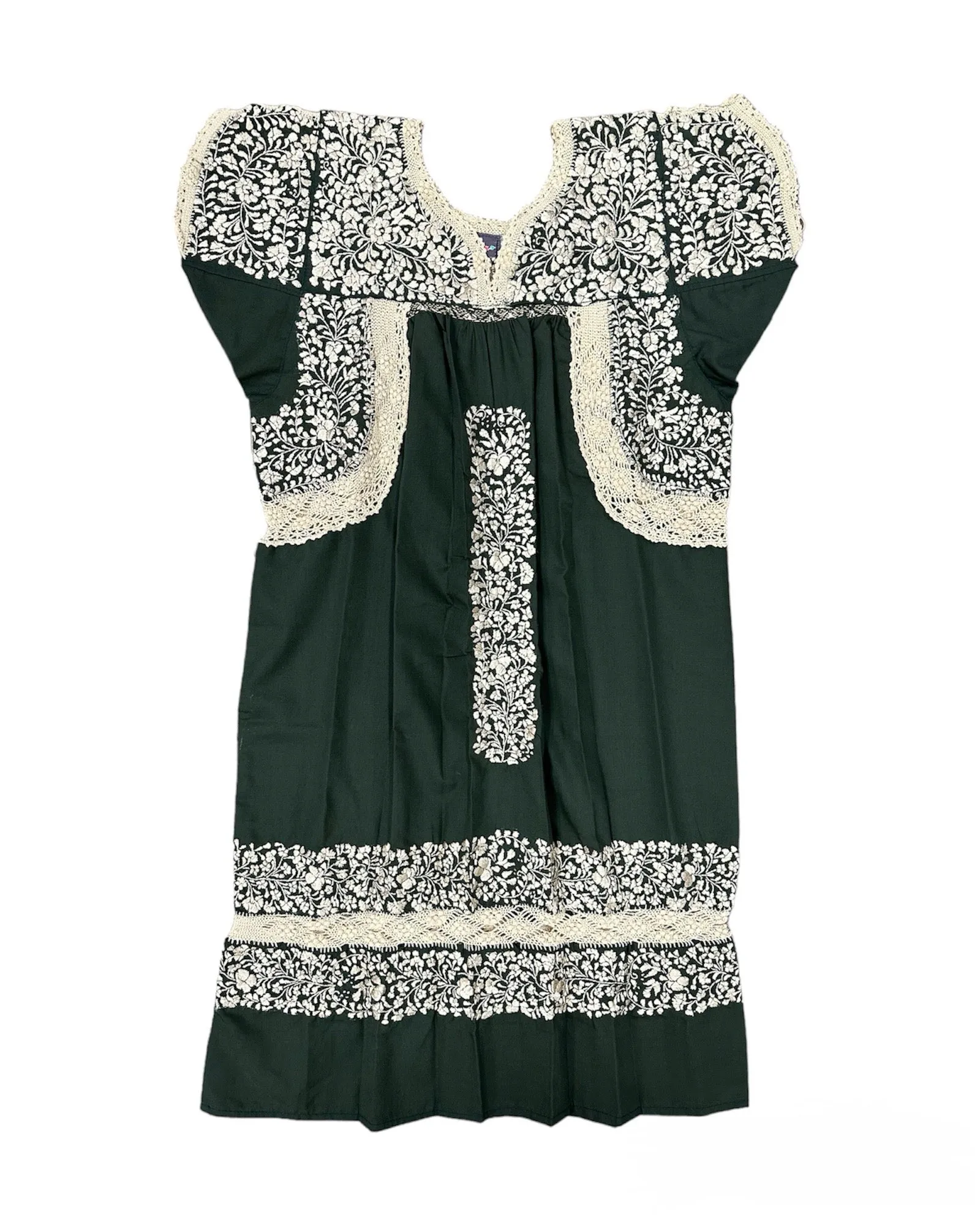 San Antonino Embroidered Deshilado Dress