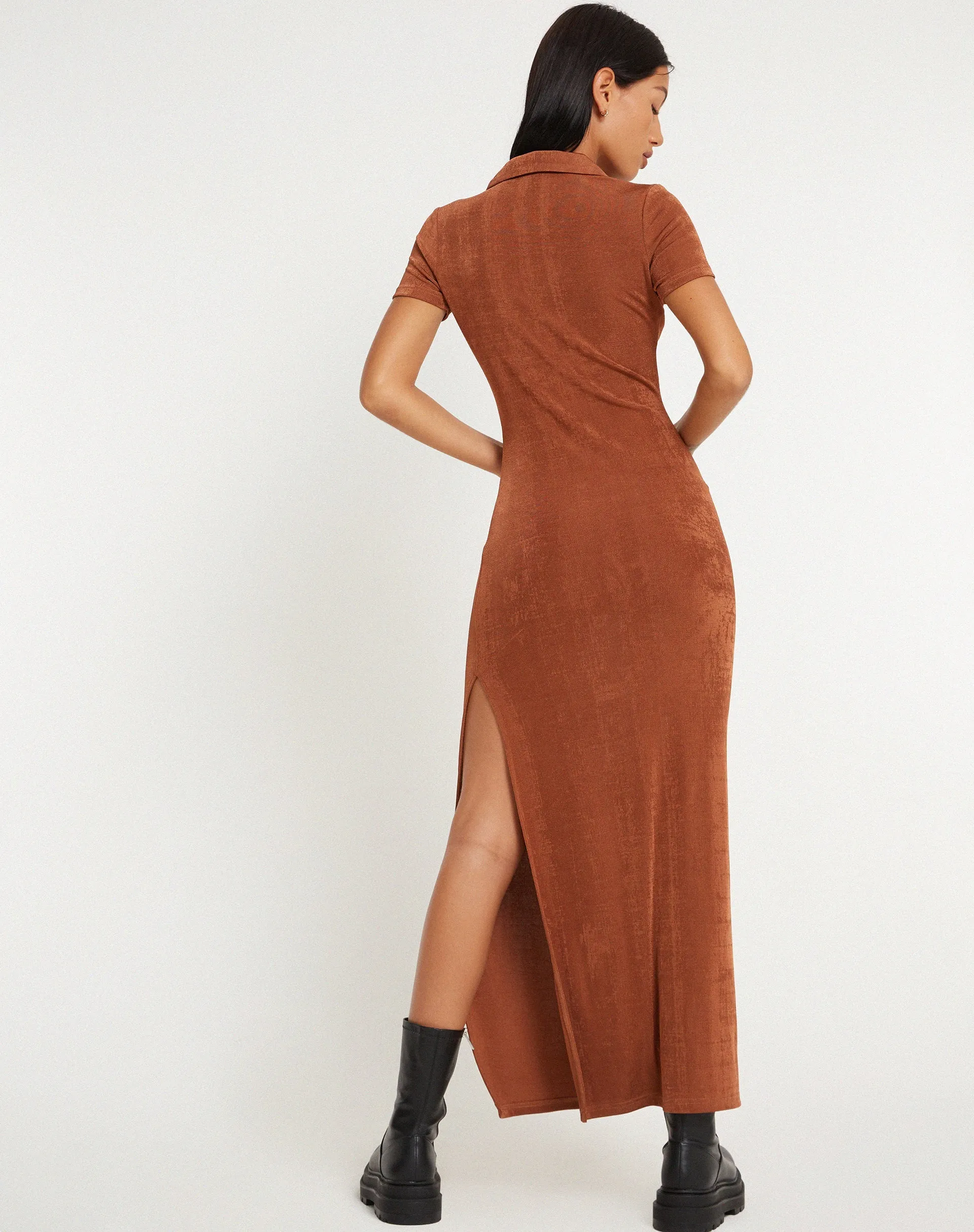 Savita Maxi Dress in Bronze