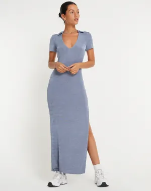 Savita Maxi Dress in Slate