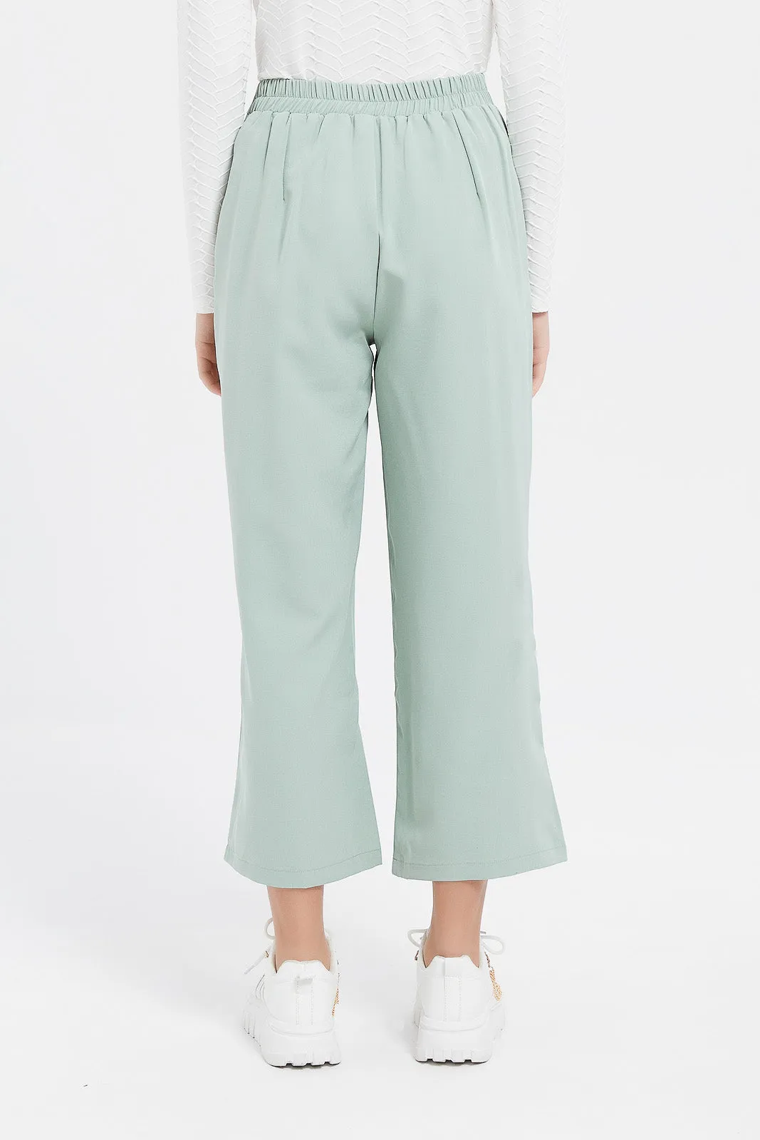 Senior Girls Mint Culotte Pants