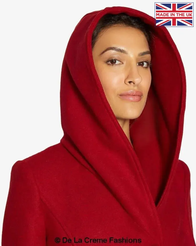 Slim Fit Shawl Hooded Coat (1325)