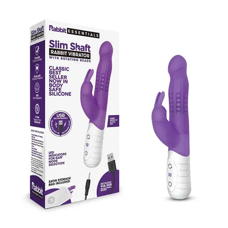 Slim Shaft Rabbit Vibrator Purple