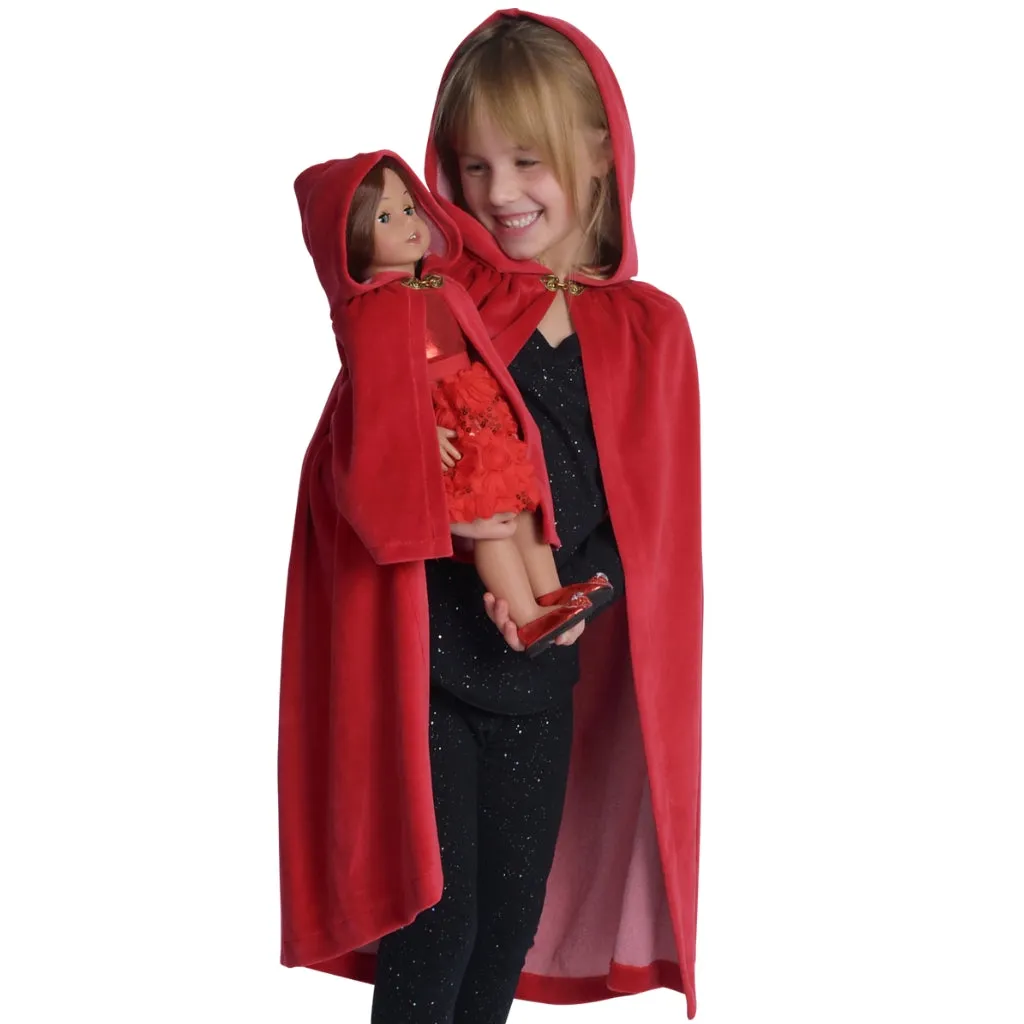 Storybook Velour Doll Cape