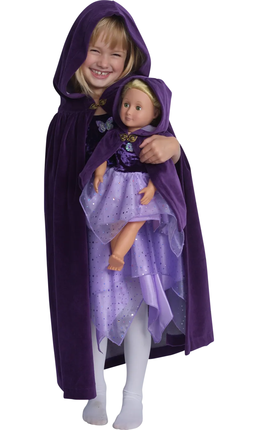 Storybook Velour Doll Cape