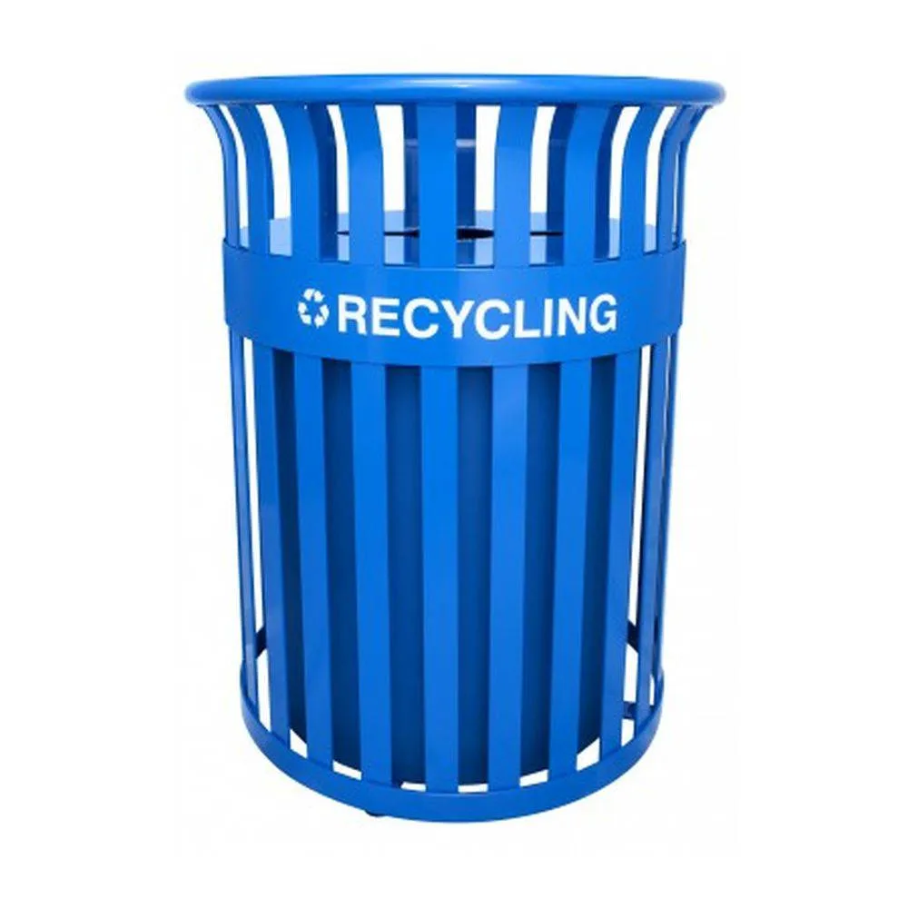 Streetscape Classic Outdoor Trash Recycling Receptacle (35 Gallon)