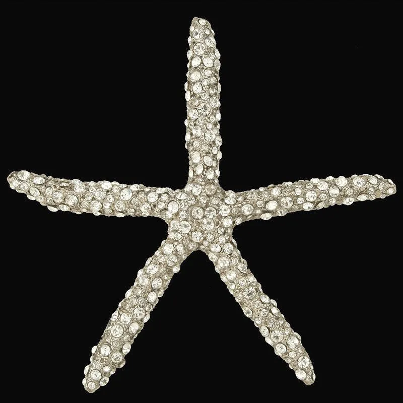 Swarovski Crystals Metal Starfish Ornament