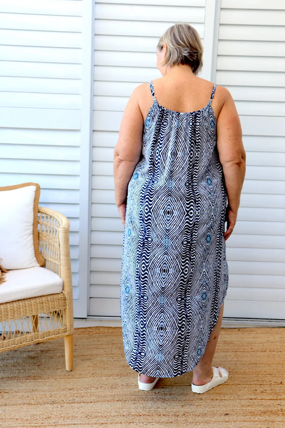 Sweet Summer Maxi in Uluru Navy