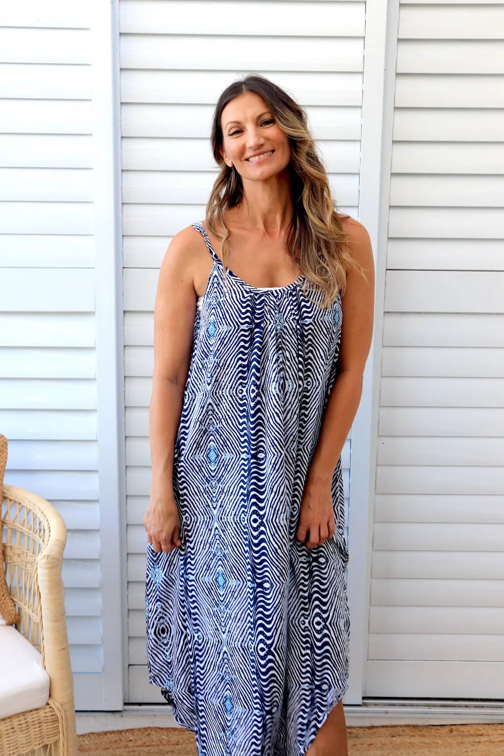 Sweet Summer Maxi in Uluru Navy