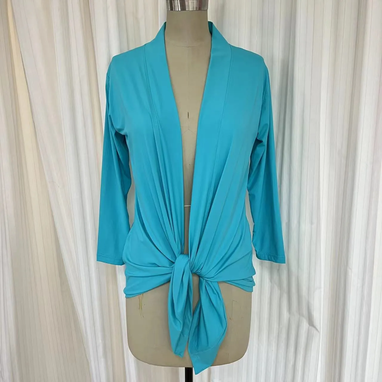 Swimsuit - Cardigan wrap around Car2202S - Turquoise