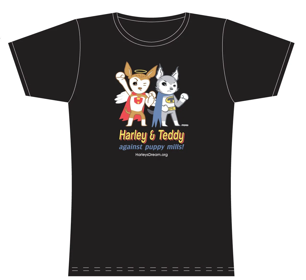 T-Shirt (Ladies) - Superheroes Against Puppy Mills