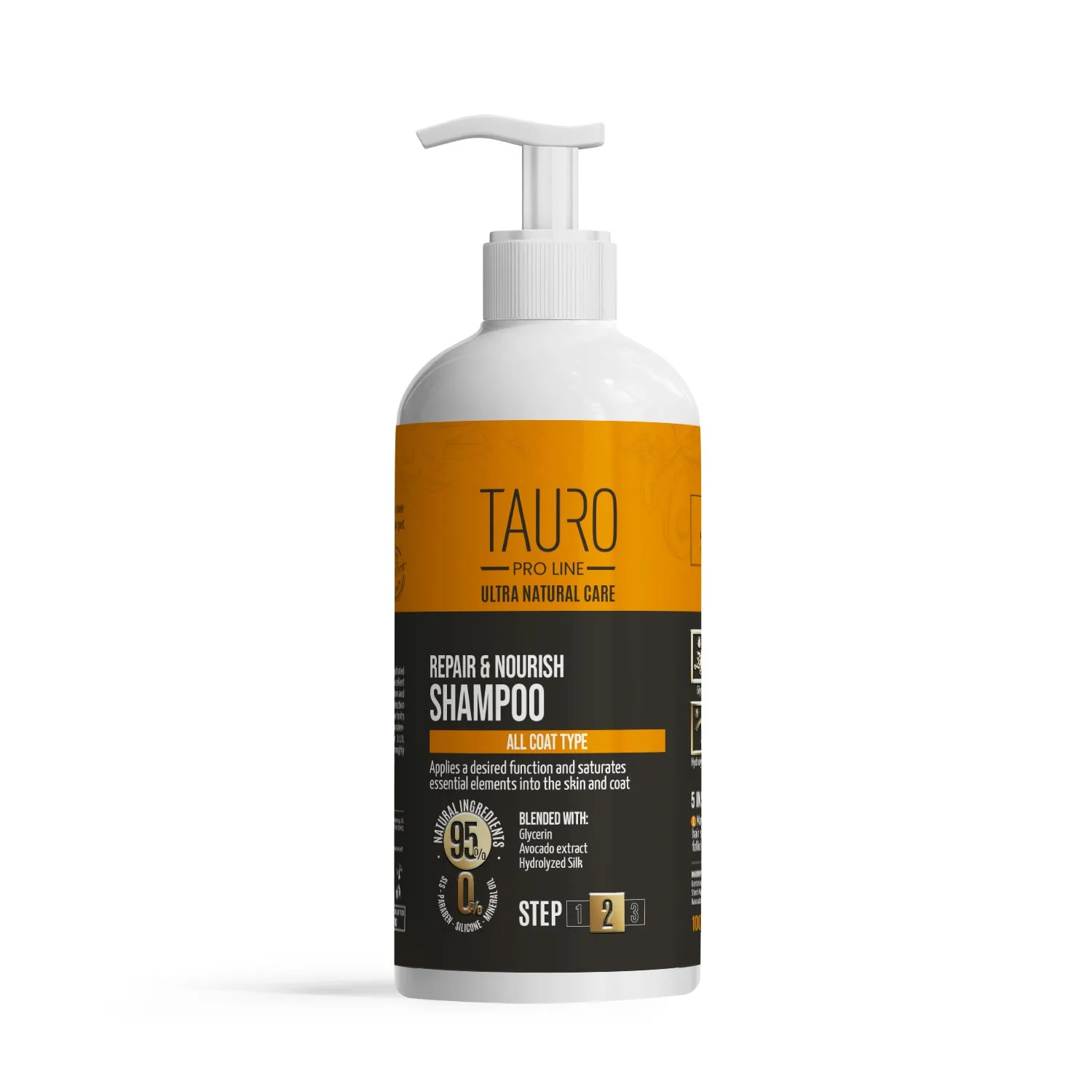 Tauro Pro Line Ultra Natural Care repair and nourish shampoo for dogs and cats skin and coat