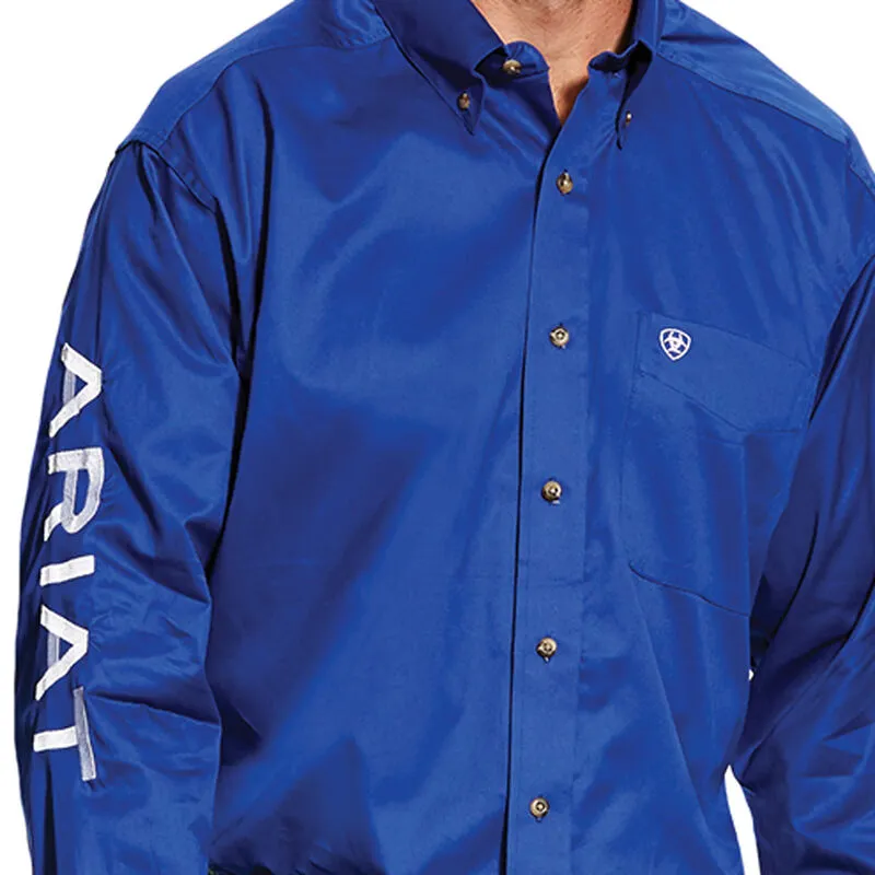 Team Logo Twill Classic Fit Shirt Ultramarine/White