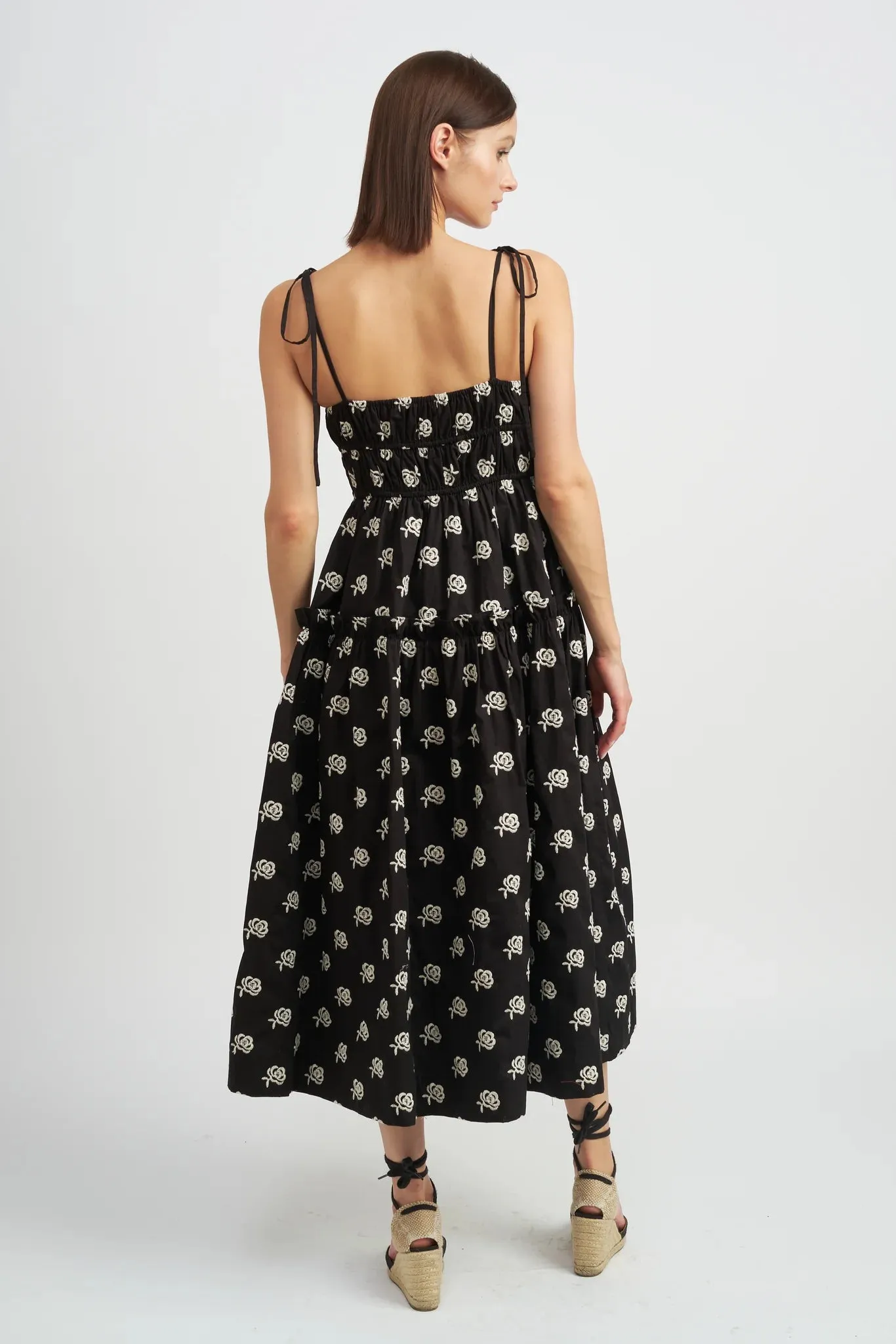 The Adreana Bow Midi Dress