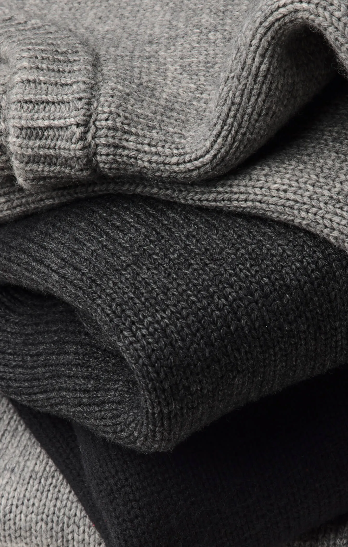 THE HEAVY KNIT LONG - GREY