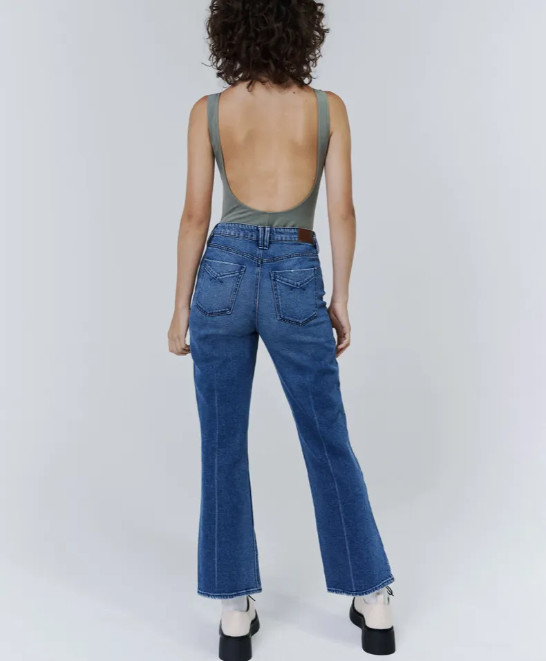 The Nina High-Rise Mom Cropped Flare - Praise