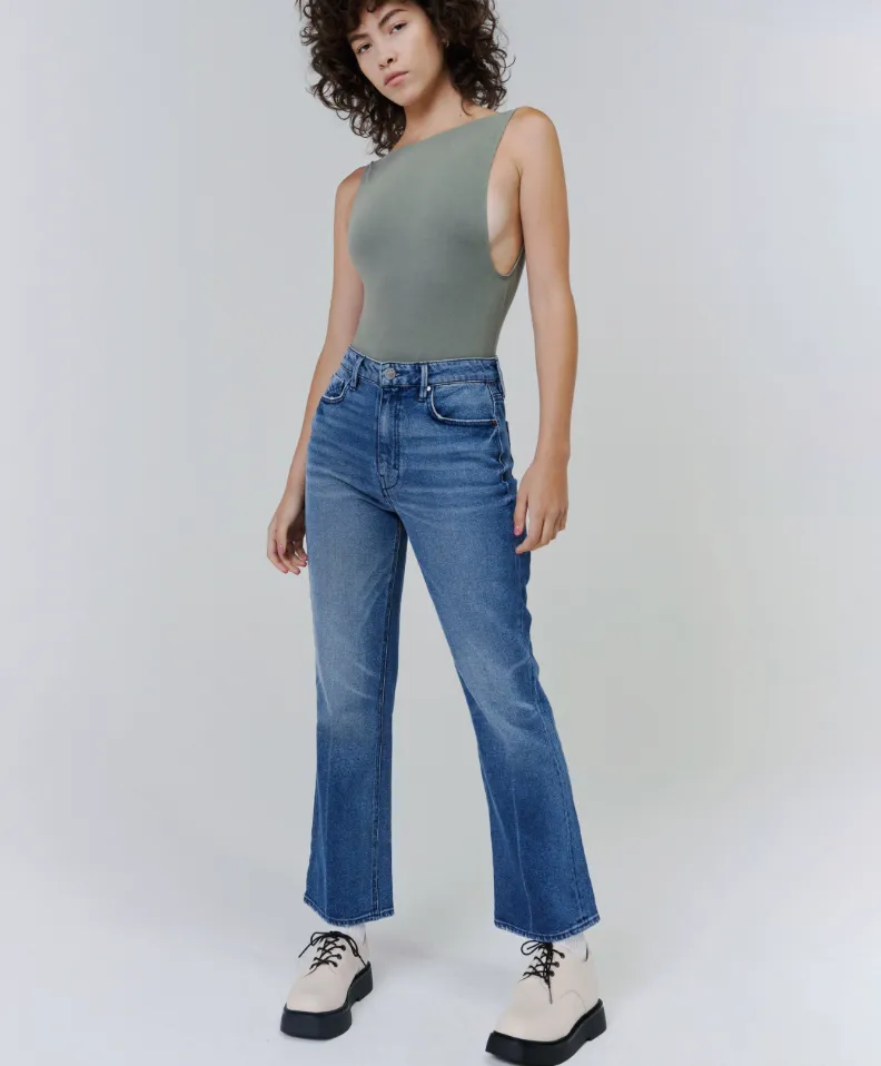 The Nina High-Rise Mom Cropped Flare - Praise