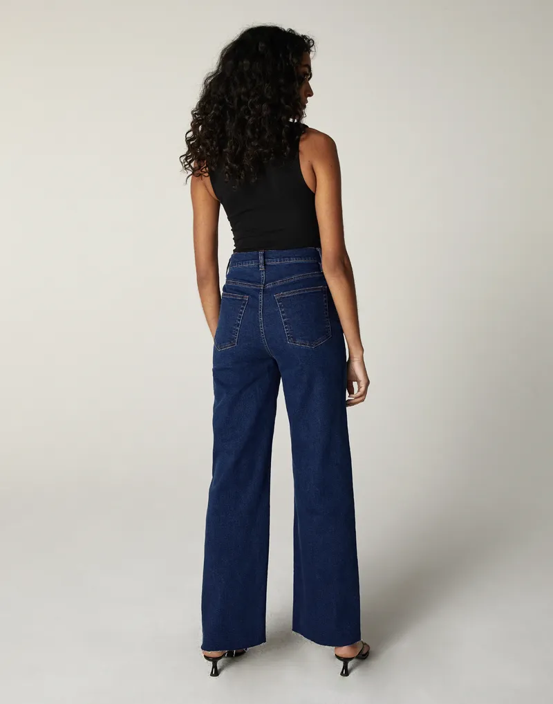 The Noemi High Rise Wide Leg Denim - Robertson