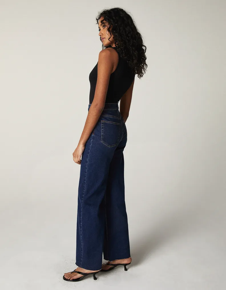 The Noemi High Rise Wide Leg Denim - Robertson