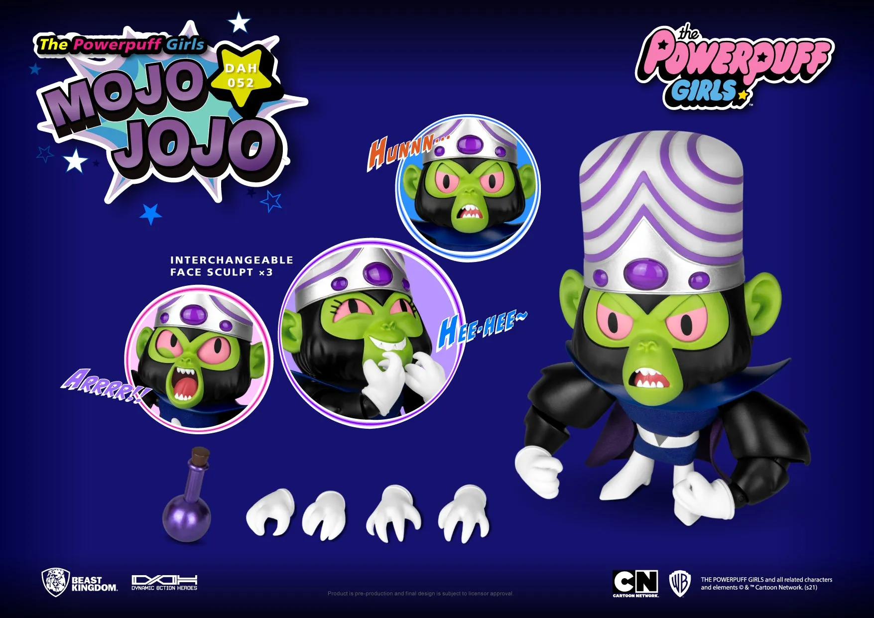 The Powerpuff Girls: Mojo JoJo DAH-052 Dynamic 8ction Figure