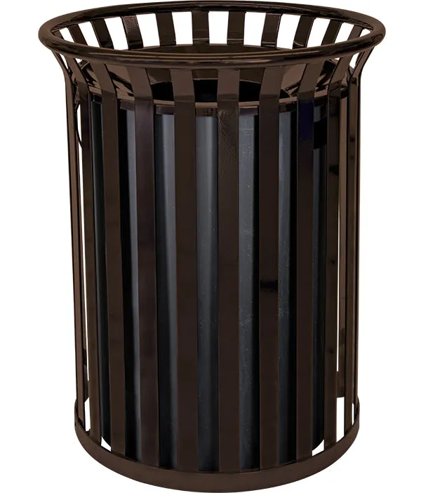 TRASHCAN/ OUTDOOR/ EX-CELL/ Streetscape Collection, 37 Gallon Outdoor Trash Receptacle