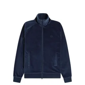 VELOUR TRACK JACKET DARK CARBON