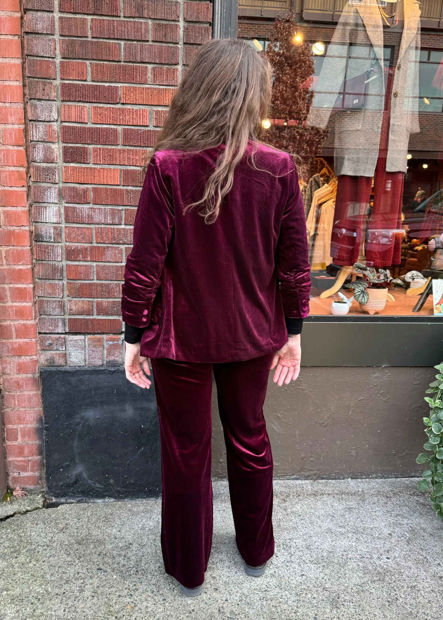 Velvet Wide Leg Pant