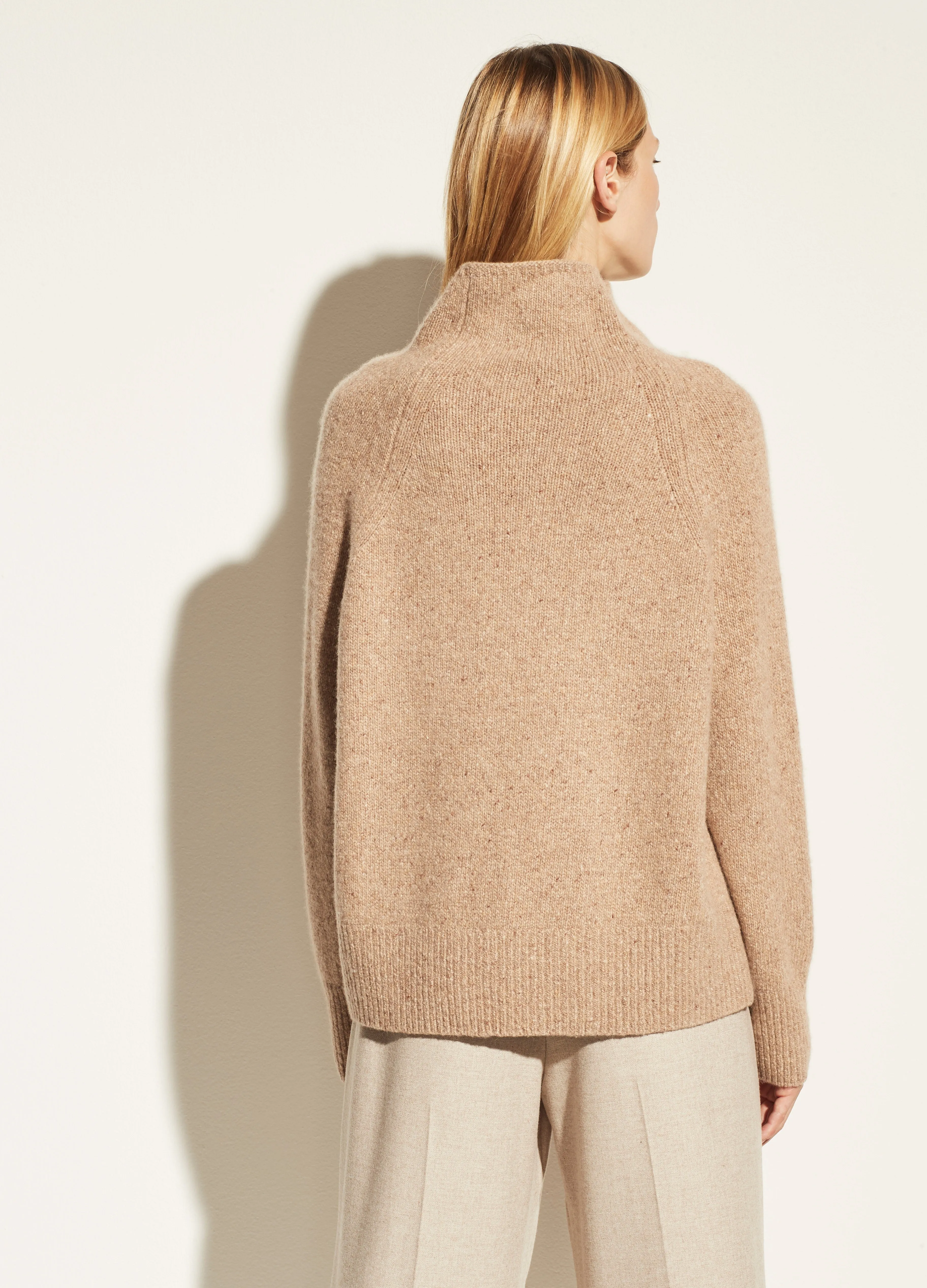 Vince - Donegal Turtleneck Sweater in Camel