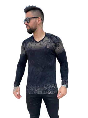 Volar Men's Long Sleeve V Neck Shirt 10v1