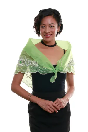 WA09 - Classic Alampay Bright Green - Filipiniana