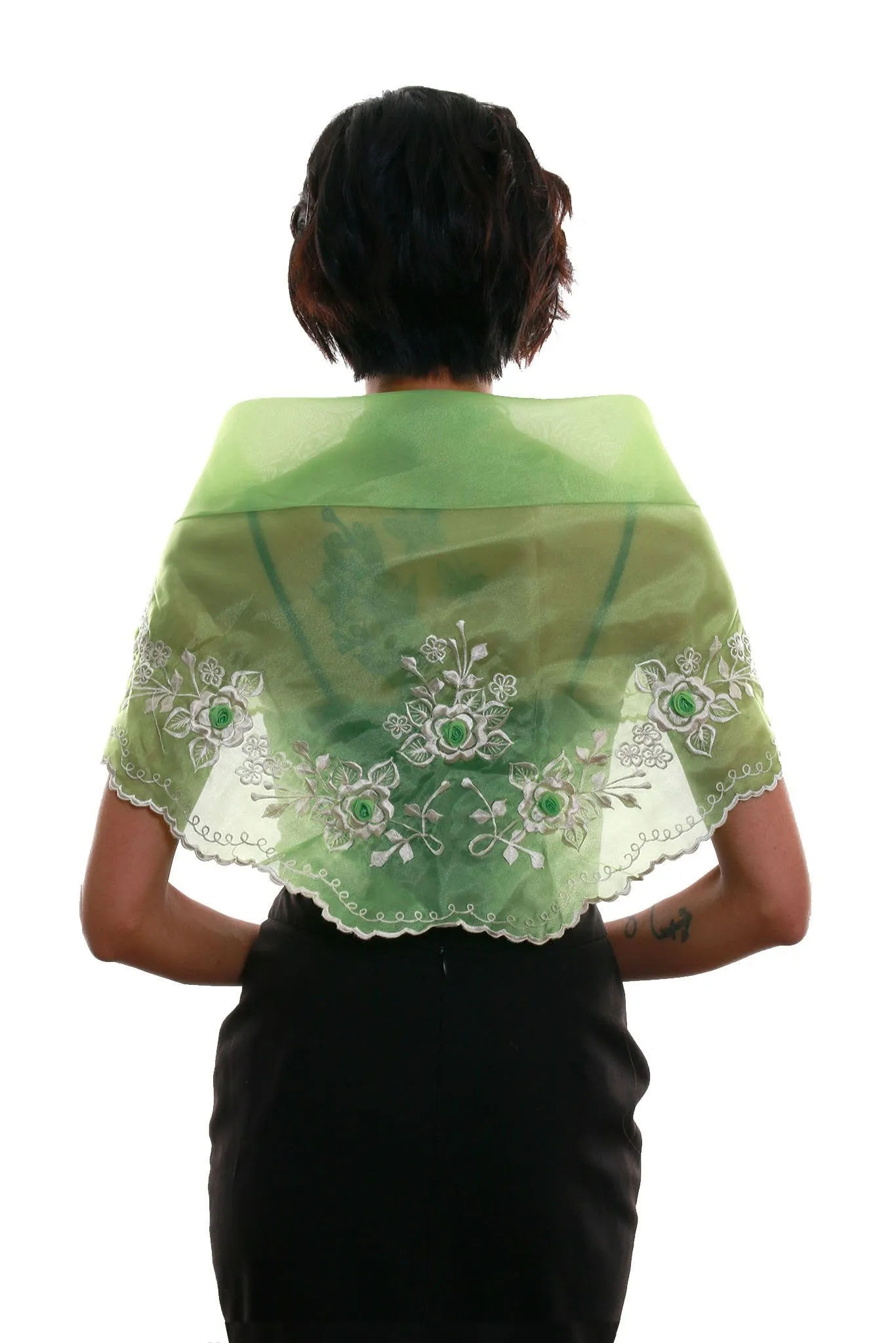 WA09 - Classic Alampay Bright Green - Filipiniana