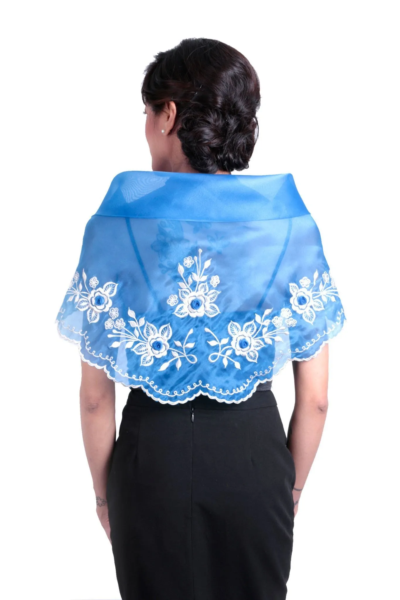 WA11 - Classic Alampay Blue - Filipiniana