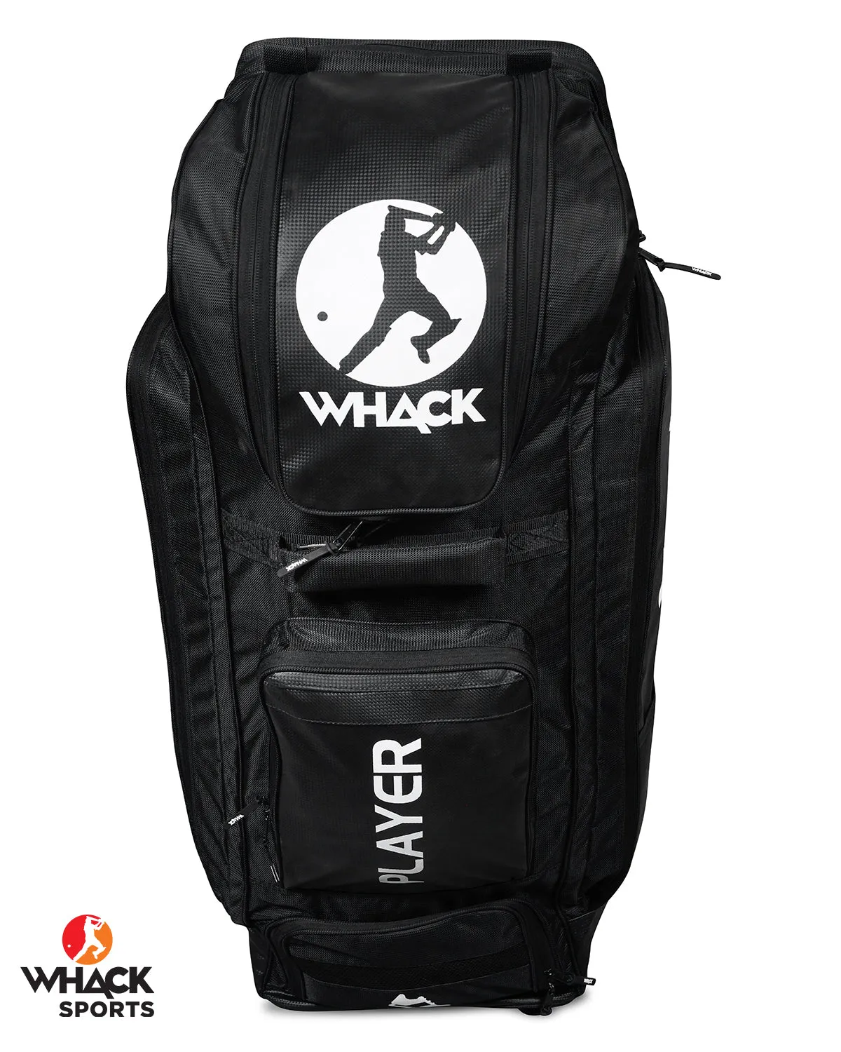 WHACK Players Cricket Kit Bag - Wheelie Duffle - Large - Senior