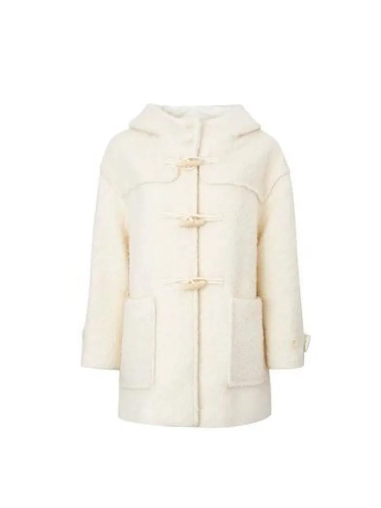 White wool coat【s0000004536】