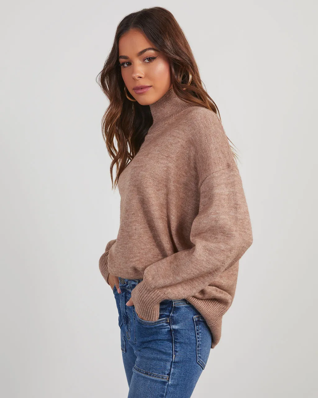 Wiley Relaxed Turtleneck Sweater