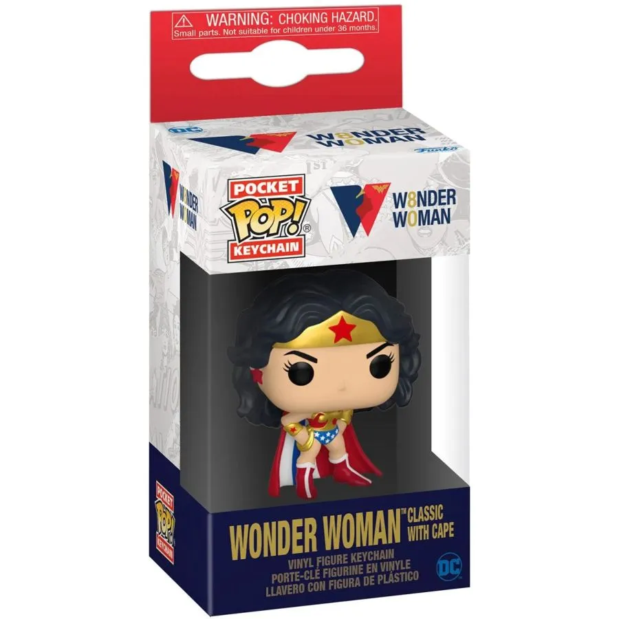 Wonder Woman 80th - Classic w/Cape Pop! Keychain