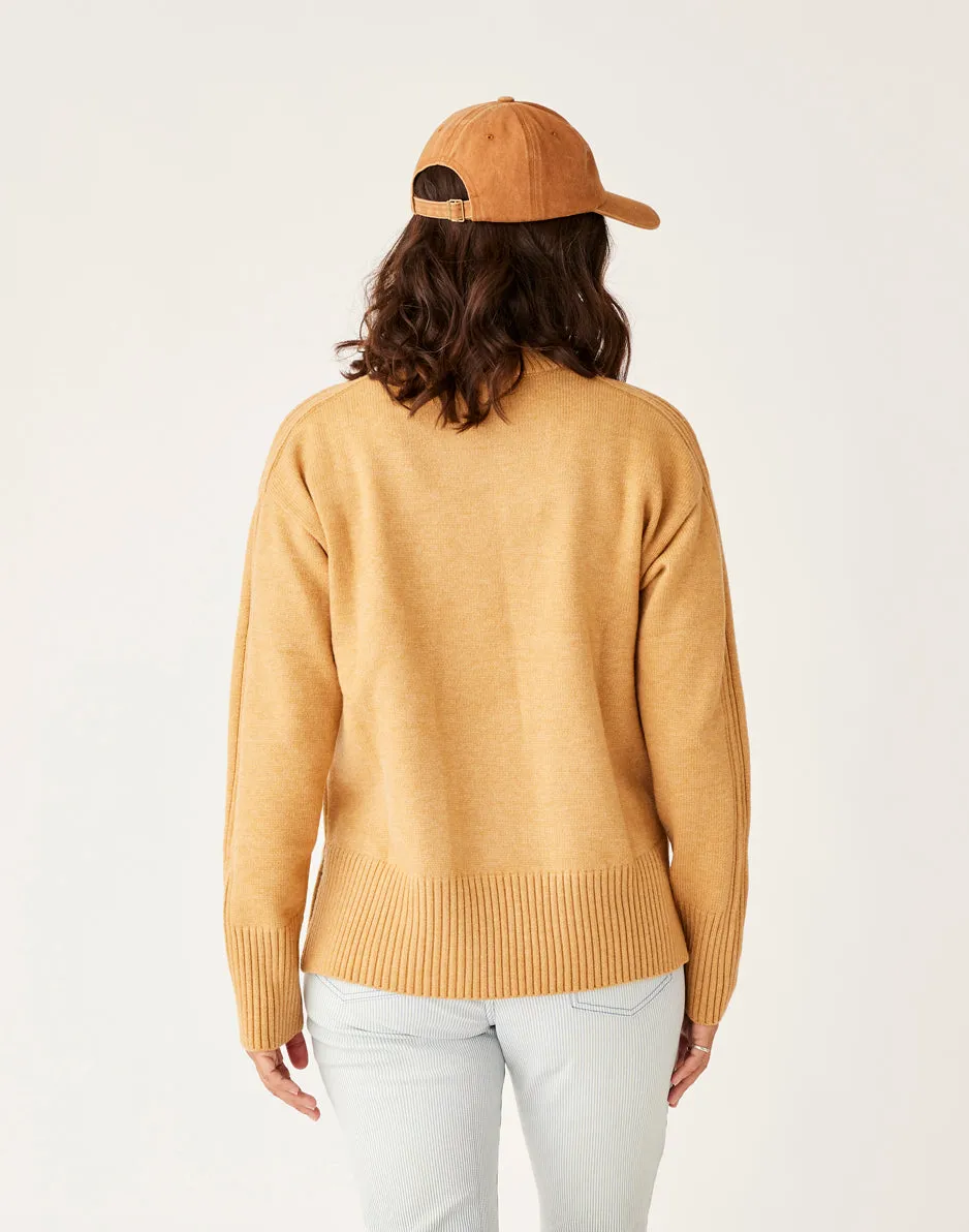 Woodward Sweater: Camel Heather