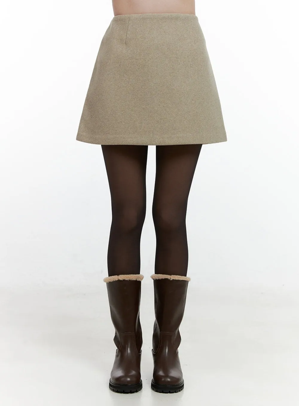 Wool-Blend Mini Skirt ON408