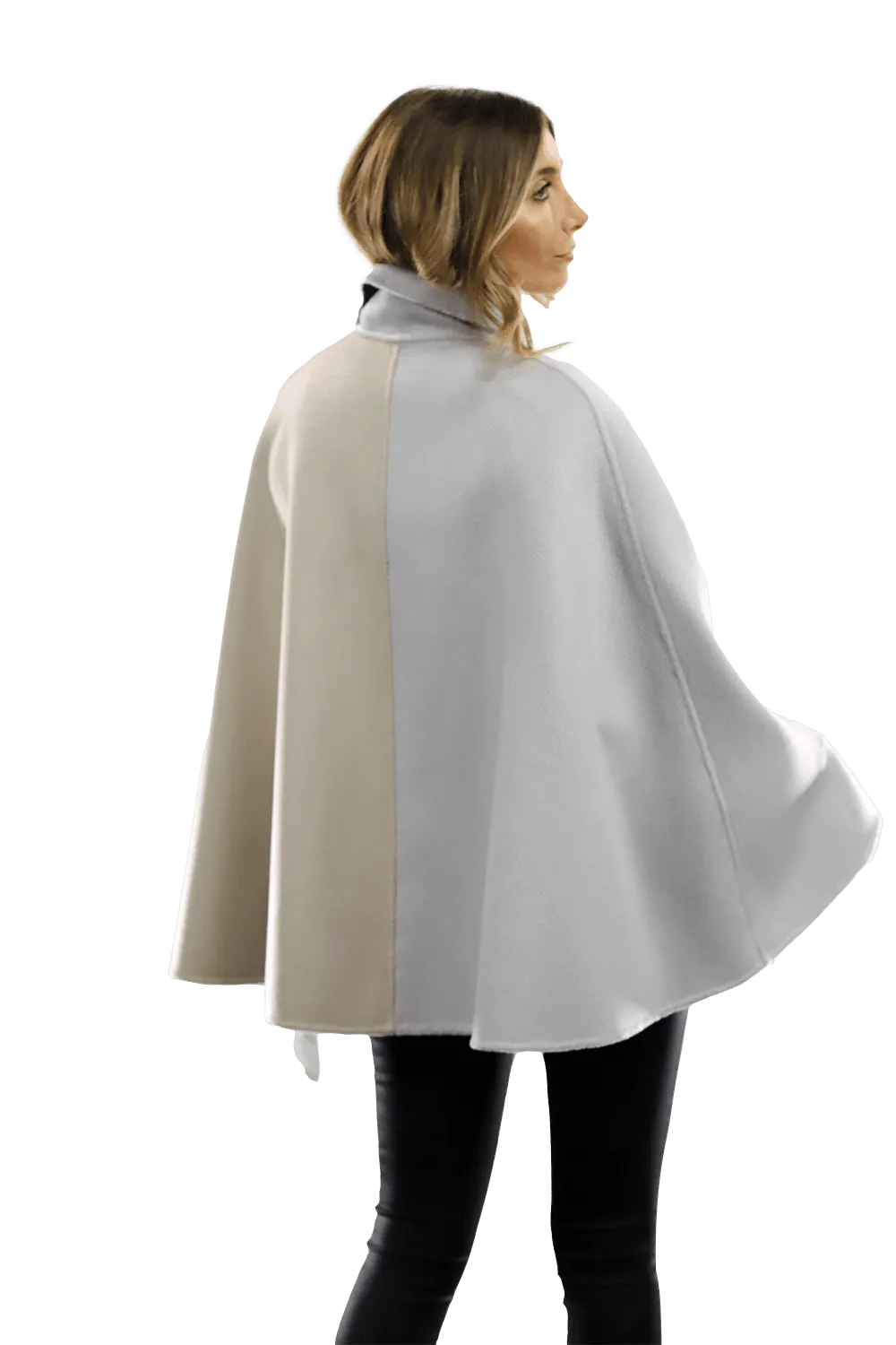 Wool Cape with Buckle