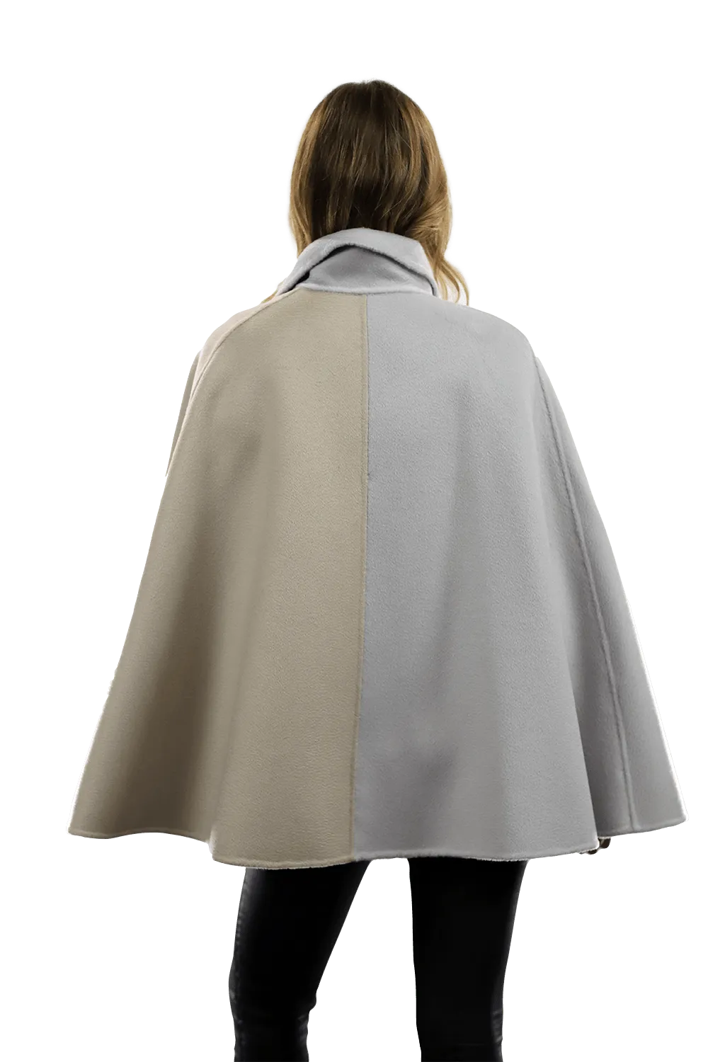 Wool Cape with Buckle